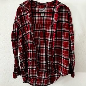 Red and black plaid Wrangler shirt